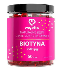 Żelki z Biotyną - 60 sztuk 2500ug