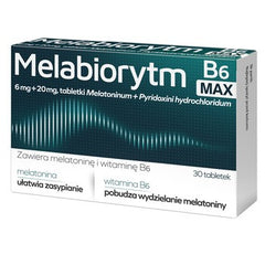 Melabiorytm B6 Max 30 tabletek, trudności z zasypianiem