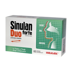 SINULAN DUO FORTE, WSPOMAGA DROGI ODDECHOWE, ZATOKI , OSKRZELA, APTEKA LEKI W UK