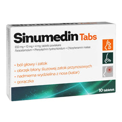 Sinumedin Tabs, 10 tabletek , Zatoki