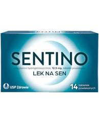 Sentino 14 tabletek, zasypianie, problemy ze snem