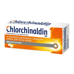 CHLORCHINALDIN, ZAPALENIE GARDŁA, 40 TABLETEK, APTEKA LEKI W UK