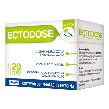 ECTODOSE UK, rozwór do inhalacji - 20 ampułek x 2,5 ml, POLSKA APTEKA W UK