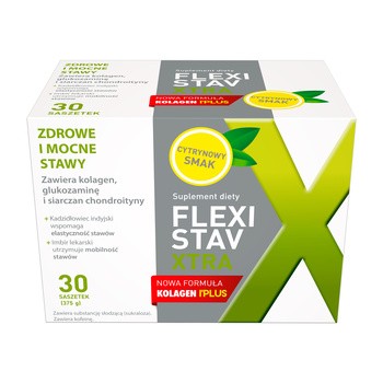 FLEXISTAV XTRA UK, 30 SASZETEK, KOLAGEN NA STAWY, POLSKA APTEKA W UK