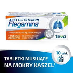 FLEGAMINA Acetylcysteinum UK, KASZEL MOKRY, POLSKA APTEKA W UK