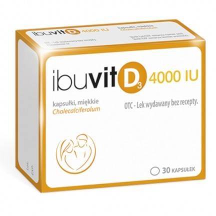 IBUVIT D3 UK 4000 IU, 30 kapsułek - WITAMINA ODPORNOŚCI / POLSKA APTEKA W UK