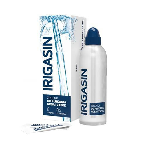IRIGASIN, ZESTAW DO PŁUKANIA ZATOK, 12 saszetek / POLSKA APTEKA W UK