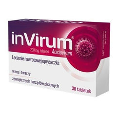 InVirum UK, hascovir, heviran - 200 mg x 30 tabl - Opryszczka Nawrotowa / Polskie leki w UK , APTEKA LONDON