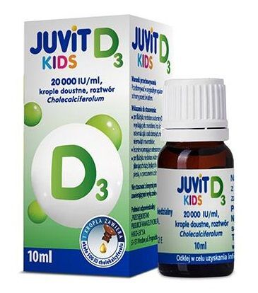 JUVIT D3 KIDS, witamina D, 10ml / POLSKA APTEKA W UK