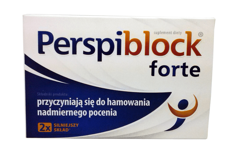 PERSPIBLOCK FORTE UK - Hamuje pocenie się, 30 tabletek / POLSKA APTEKA W UK