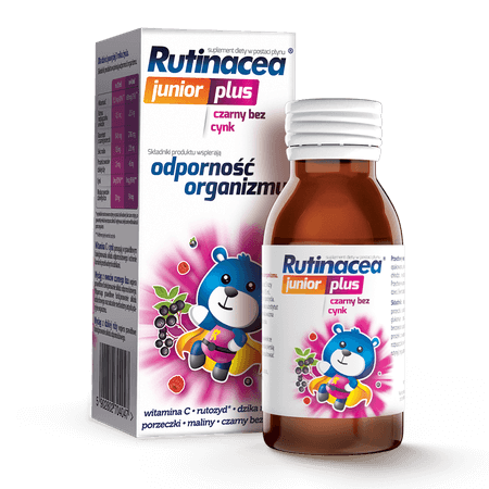 Rutinacea Junior PLUS -SYROP witaminy i odporność dla dzieci / POLSKA APTEKA W UK