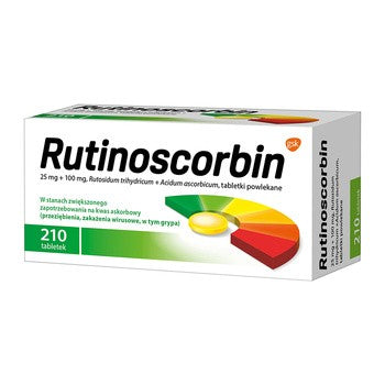 RUTINOSCORBIN 210 TABLETEK, POLSKA APTEKA W UK