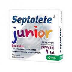 Septolete Junior Cherry - POLSKA APTEKA W UK / WYSYŁKA 24H