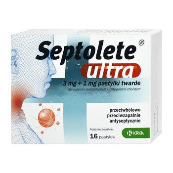 SEPTOLETE ULTRA UK - PASTYLKI NA BÓŁ GARDŁA / POLSKA APTEKA W UK