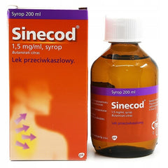SINECOD syrop 200 ml - Syrop na Kaszel / POLSKA APTEKA / LEKI W UK