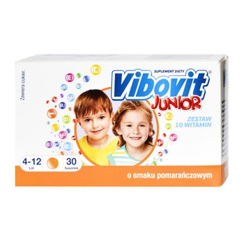 VIBOVIT JUNIOR UK,30 saszetek, POLSKA APTEKA W UK