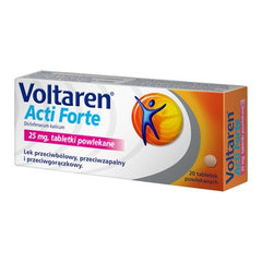 Voltaren Acti Forte 25mg - 20 tabletek / POLSKA APTEKA UK