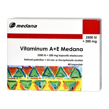 WITAMINA A + E , 40 kapsułek UK / POLSKA APTEKA W UK