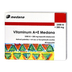 WITAMINA A + E , 40 kapsułek UK / POLSKA APTEKA W UK