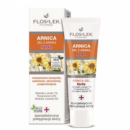 ARNICA, ŻEL ARNIKOWY UK FORTE 50ml, FLOSLEK Pharma, ARNIKA ŻE, POLSKA APTEKA W UK