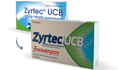 ZYRTEC UK - UCB - Przeciwalergiczne -10 tabletek / POLSKA APTEKA W UK
