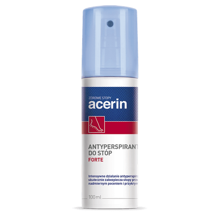 ACERIN FORTE spray UK - ANTYPERSPIRANT do stóp 100ml / POLSKI SKLEP UK / APTEKA