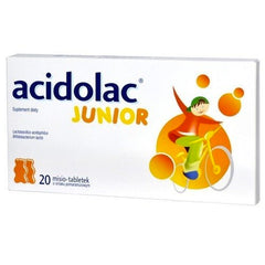 Acidolac junior x 20 misio-tabletek o smaku pomarańczowym, UK APTEKA