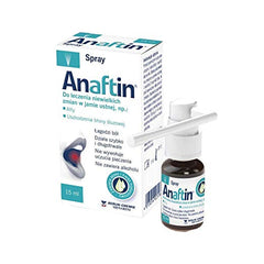ANAFTIN SPRAY, 15 ML - afty, uszkodzenia jamy ustnej / SZYBKA DOSTAWA UK / IRELAND