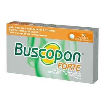BUSCOPAN UK FORTE, 10 TABLETEK, POLSKA APTEKA LONDON UK