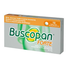 BUSCOPAN UK FORTE, 10 TABLETEK, POLSKA APTEKA LONDON UK