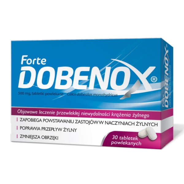 Dobenox Forte 30 tab - Niewydolność krążenia , skurcze nóg, żylaki, POLSKA APTEKA W UK