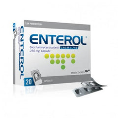 Enterol, 250 mg, kapsułki, 20 szt - Osłonka do Antybiotyku. POLSKA APTEKA W UK
