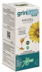 GRINTUSS ADULT, SYROP NA KASZEL SUCH I MOKRY, POLSKA APTEKA W UK