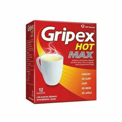 GRIPEX HOT MAX saszetki , POLSKA APTEKA W UK, PRZEZIĘBIENIE , GORĄCZKA
