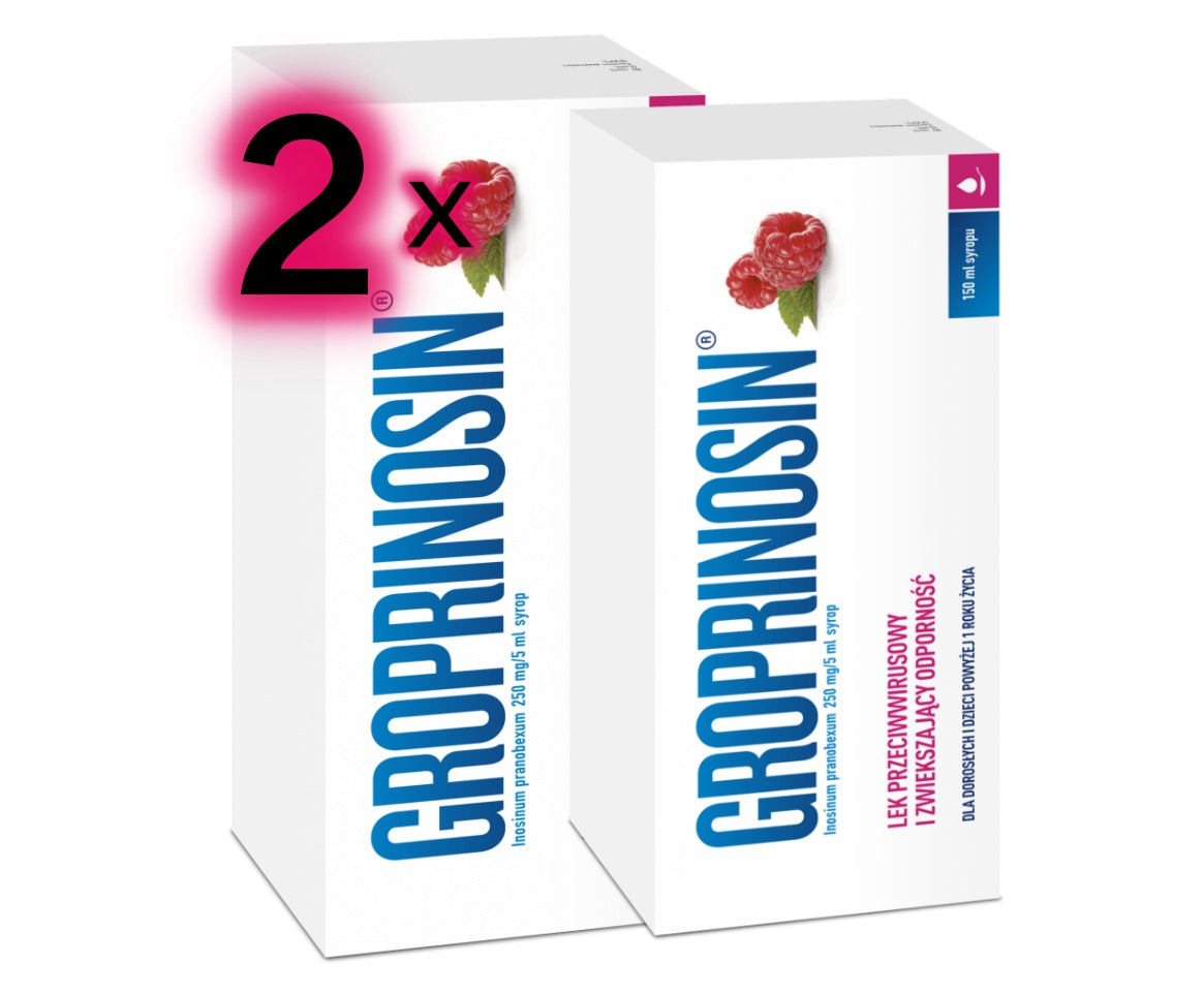 2 x Gropronosin Forte syrop, Neosine Forte, POLSKA APTEKA W UK . Odporność