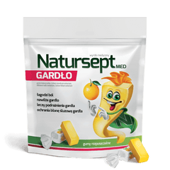 Natursept gardło gumy, dla dzieci na gardło, UK apteka , UK sklep