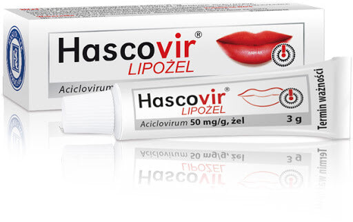 Hascovir lipożel pro UK , Zel krem na opryszczke wargową (zimno) , Polska apteka w UK