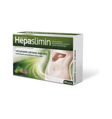 HepaSlimin UK apteka 30 tabletek - zdrowa wątroba + prawidłowa waga. POLSKA APTEKA