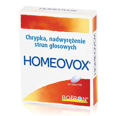 Homeovox Boiron UK - Homeopatyczne tabletki na chrypkę / POLSKA APTEKA W UK