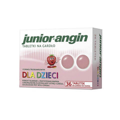Junior Angin UK , 36 tabletek neo angin dla dzieci na gardło. / Polska apteka UK