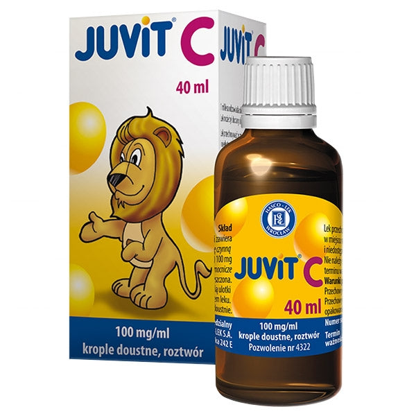 Juvit C UK - krople doustne , WITAMIA C / POLSKA APTEKA W UK