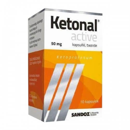 KETONAL UK ACTIVE- 10 tabletek, 50mg / POLSKA APTEKA UK LONDON