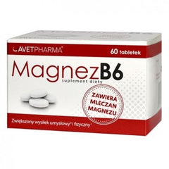 Magnez, witamina B6 - 60 tabletek