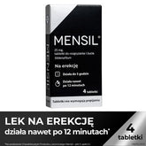 MENSIL UK - 4 tabletki 25mg - Tabletki na erekcje / POLSKA APTEKA W UK
