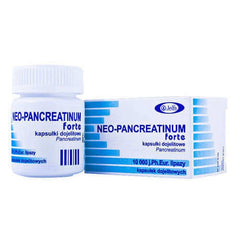 NEO-PANCREATINUM UK FORTE, 50 kaps - Przewlekłe zapalenie trzustki, POLSKIE LEKI W UK