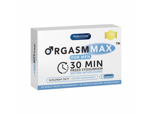 ORGASM MAX -2szt. Tabletki poprawiające jakość i długość orgazmu. POLSKIE LEKI W UK