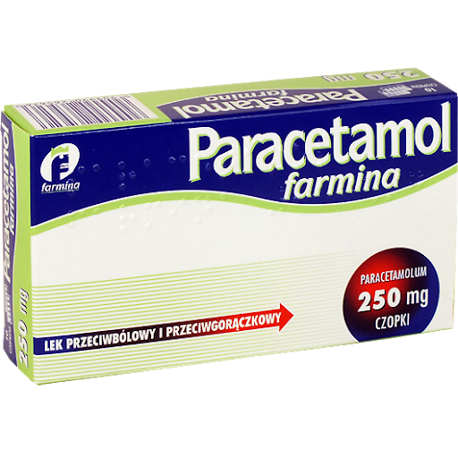 Paracetamol czopki 250mg x 10 -czopki przeciwbólowe i przeciwgorączkowe, UK apteka, UK sklep online