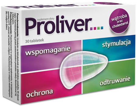 Proliver 30 tab - Wspomaga wątrobe + redukuje cholesterol, Polska Apteka W UK , szybka wysyłka