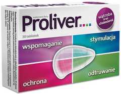 Proliver 30 tab - Wspomaga wątrobe + redukuje cholesterol, Polska Apteka W UK , szybka wysyłka