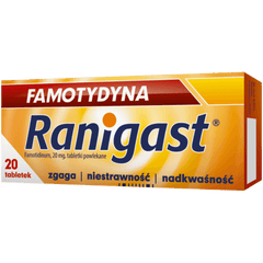 RANIGAST FAMOTYDYNA, NIESTWAWNOŚĆ, POLSKA APTEKA W UK